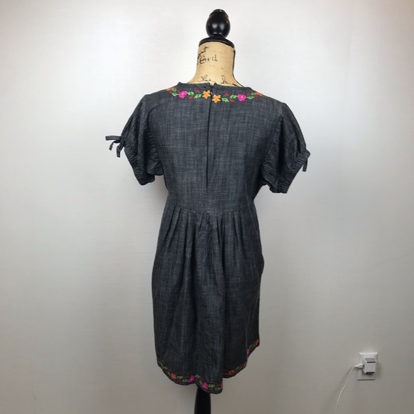 Free People Oaxaca Chambray Embroidered Dress - Picture 9 of 15